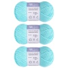 Пряжа Люблю Вязать 'Молочный хлопок' (Milk Cotton) 50г 85м (50% хлопок, 50% молочный акрил) (47 бирюзовый)