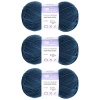 Пряжа Люблю Вязать 'Молочный хлопок' (Milk Cotton) 50г 85м (50% хлопок, 50% молочный акрил) (44 синий)