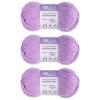 Пряжа Люблю Вязать 'Молочный хлопок' (Milk Cotton) 50г 85м (50% хлопок, 50% молочный акрил) (04 светло-сиреневый)