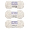 Пряжа Люблю вязать 'Морошка' 100гр 175м (6% альпака, 60% хлопок, 34% акрил) (001 белый)